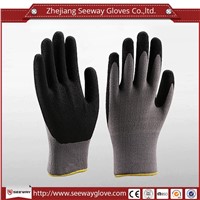SeeWay 703 Nylon Sandy Nitrile coating gloves Anti-oil glove for oil industrial use
