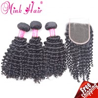 Remy Hair Free Shipping Virgin Hair Extension Curly Hair Mink Hair Wholesale Deep Curly Hair Weave
