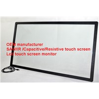 (12.1-100'') 75 inch free drive USB2.0 2/4/6/10 touch points    IR touch screen