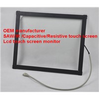 (8-32'')  21.5 inch electronic galss multi-touch points  durable saw touch screen panel