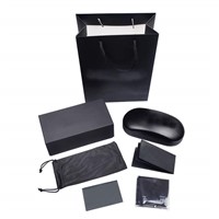 The popular black glasses gift boxes leather with low price