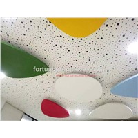 Suspended baffle, flat