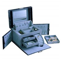 The popular leather cosmetic jewelry gift box with high quality
