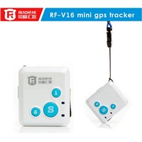 Low cost mini chip child gps tracker bracelet for persons and pets reachfar rf-v16