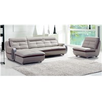 Modern Stainless Steel Leg Corner Sofa
