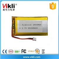 OEM rechargeable 3.7V lithium ion battery 2500mah