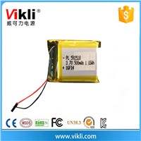 Rechargeable 3.7V polymer lithium batteries 500mah