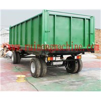 8 wheels three side tipping trailer with 8 ton capacity