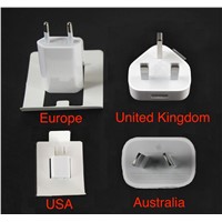 Apple 5 watt (5w) EU/US/UK/AU USB Power Adapter for iPhone 6/5/4