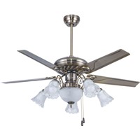 48 Inch chandelier iron ceiling fans with light