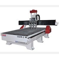 Multi heads 3 spindles 1325 CNC wood router 4.5kw*3 for advertising