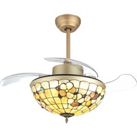 42'' East  hanging LED Ceiling Fan light