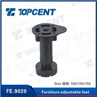 Kitchen cabinet 100/120/150mm PP/ABS adjustable leveling plastic feet