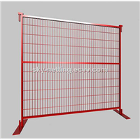 Canada Market Design 6x9.5ft Temporary Metal Fence Colorful PVC Coated Construction Site Fence