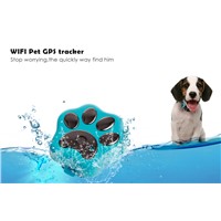 WIFI anti-lost waterproof anywhere gps tracker pet/dog/cat with free online software sim card