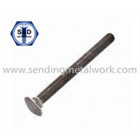 Carriage Bolt with Mushroom Head and Square Neck, Half/Full/UNF/UNC Thread Type