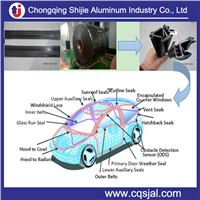 Lacquered / prepainted aluminum strips for Auto TPE PVC PP ABS EPDM Weather stripping