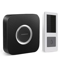 Plug-in Wireless Doorbell Type Remote Control Solar Door Bell Chimes for Apartments Office