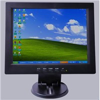 12-inch 4 or 5 wire resistive touch POS display with 1024x768 pixels