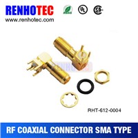 90 Degree PCB Jack Coaxial Cable for SMA Connector