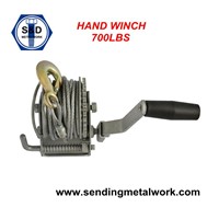 Hand Winch Brake Winch Trailer Winch Manual Hand Winch 700lbs Powder Coat