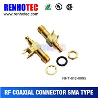 Factory Dosin Straight sma rf connector female pcb mount