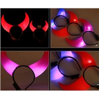 LED Luminous Devil Horn -  Event and Party Supplies