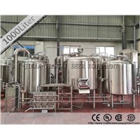 1000L three vessels beer brew equipment