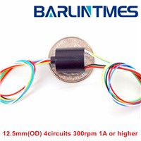 capsule slip ring of 12mm(OD) 4 circuits 1A for CCTV from Barlin Times