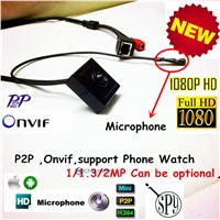 Mini Audio Video Camera Ip 1080P Onvif 2 Megapixel Pinhole IP camera Hidden With Microphone