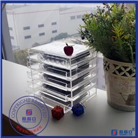 Acrylic cosmetic box with 5 drawer