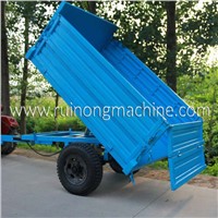 2 ton high hurdle back tipping tractor trailer