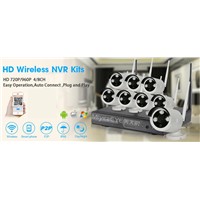 8Ch WiFi NVR IP Security Camera System, IP CCTV System h. 264 Network Digital Video Recorder System, Even Work w/o Network