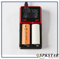 China supplier smart rechargeable 18650 li-ion battery charger with lcd display