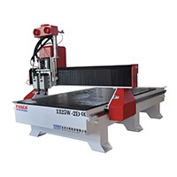 CNC wood router 2 heads 1325 working table 4.5KW spindle