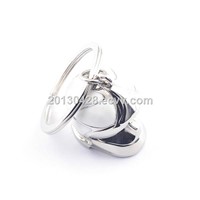 zinc alloy 3D helmet keychain