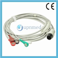 GE PR1000 Direct Connect ECG Cable with Leadwires, U302-15SA