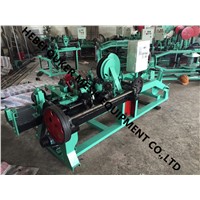 Double reverse twisted barbed wire machine