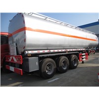 55CBM 3 axles aluminum alloy fuel/gasoline/oil delivery semi-trailer