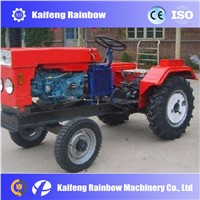 Horizontal and transmission shaft drive walking tractor with patents for farming