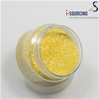 Free sample gold gift glitter coated PET material with little package