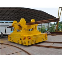 Steel plant steel billet handling rail transfer cart