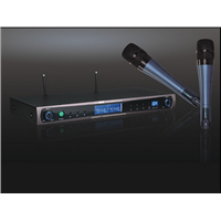 UHF Professional Dual Channels Wireless Microphone System