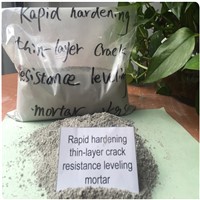 Rapid hardening thin-layer crack resistance leveling mortar