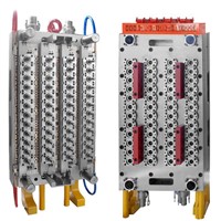Chinese  pneumatic valve gate, self-locking 48 cavity PET Preform Moulds packing&container