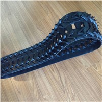 Robot rubber Crawler track/high quality small rubber track(123mm in width)