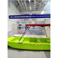 China supply 2016 super plastic new materials 4m small motor yacht / rowing boat