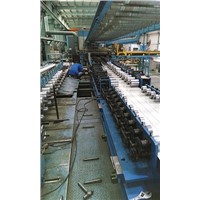 Ceiling panels roll forming machine, roll former, rollers form with hydraulic profile cutter