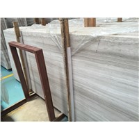 Chinese White wooden marble or named White Serpeggiante Marble Tile & Slab