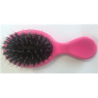mini pocket boar bristle detangling wet hair brush factory price branded quality